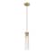 Z-Lite Beau Pendant, 1-Light, 4.75 In.W x 12.75 In.H, Rubbed Brass/Clear 740P-RB - alternate 3